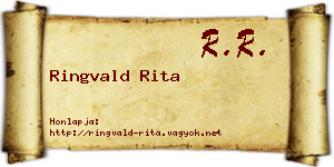 Ringvald Rita névjegykártya